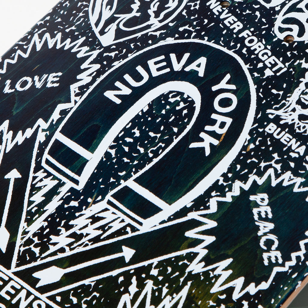 5Boro Lucky Candle Series Queens Model 8.25" & 8.375" Wide Dark Blue & Orange dip dyed veneer