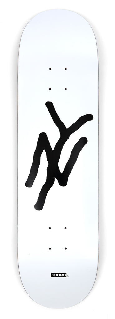 5Boro NY Logo White 8.375" Wide