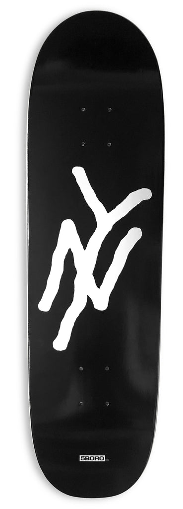 5BORO NYC Black & White NY MONOGRAM 8.75"