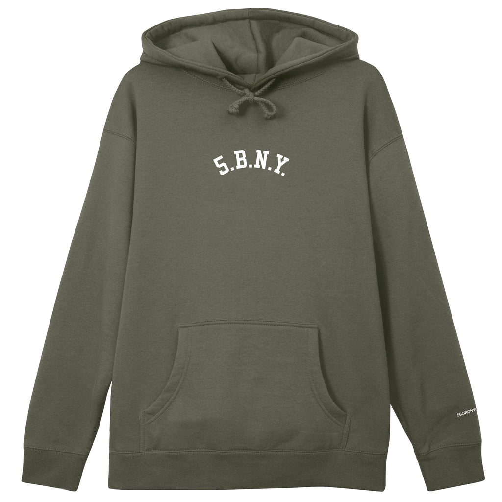 5B 5.B.N.Y. Pullover Army & White