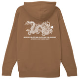 5B Supply Dragon Hoody Saddle Brown & White