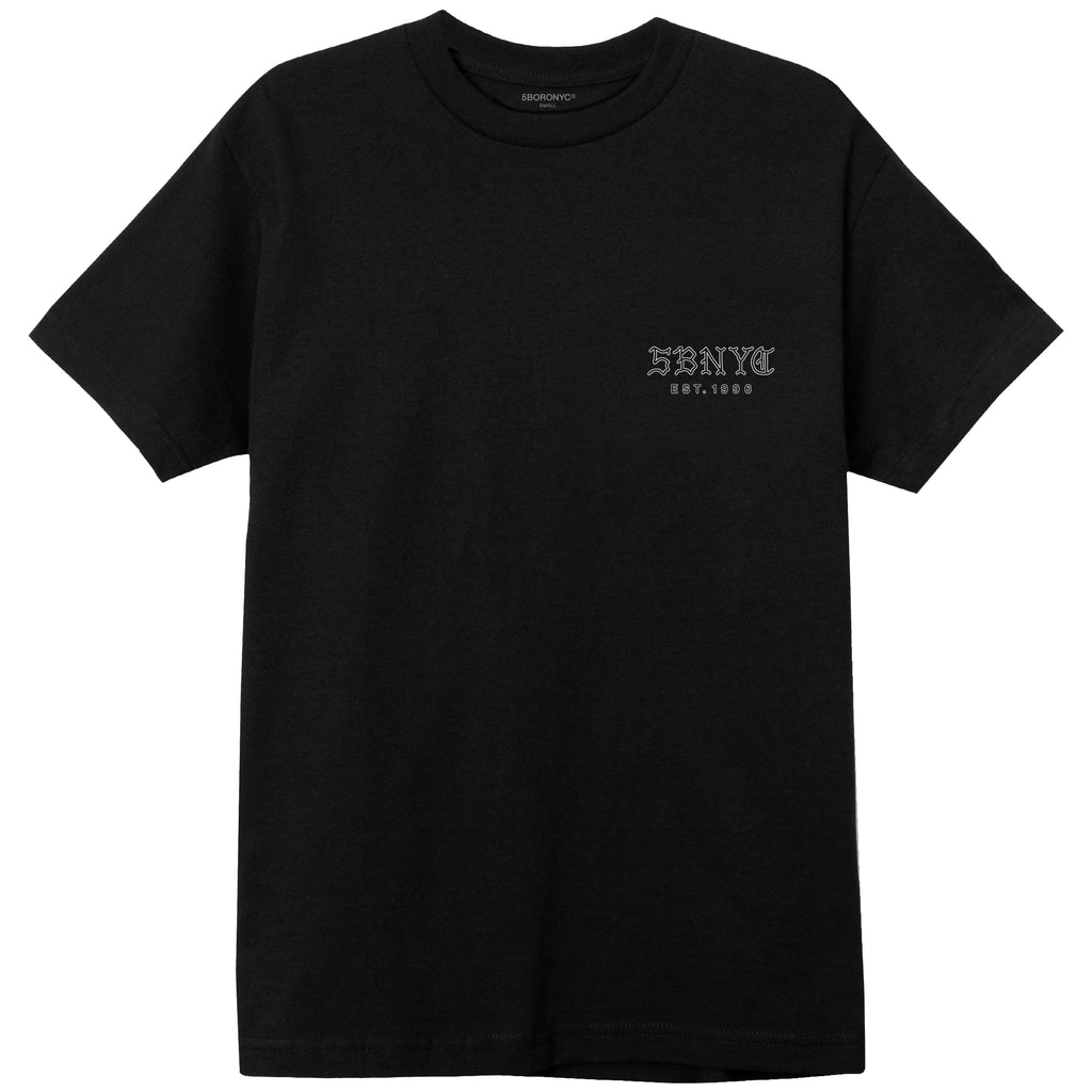 5B Withered Rose Tee  Black & White