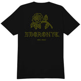 5B Withered Rose Tee  Black & Yellow