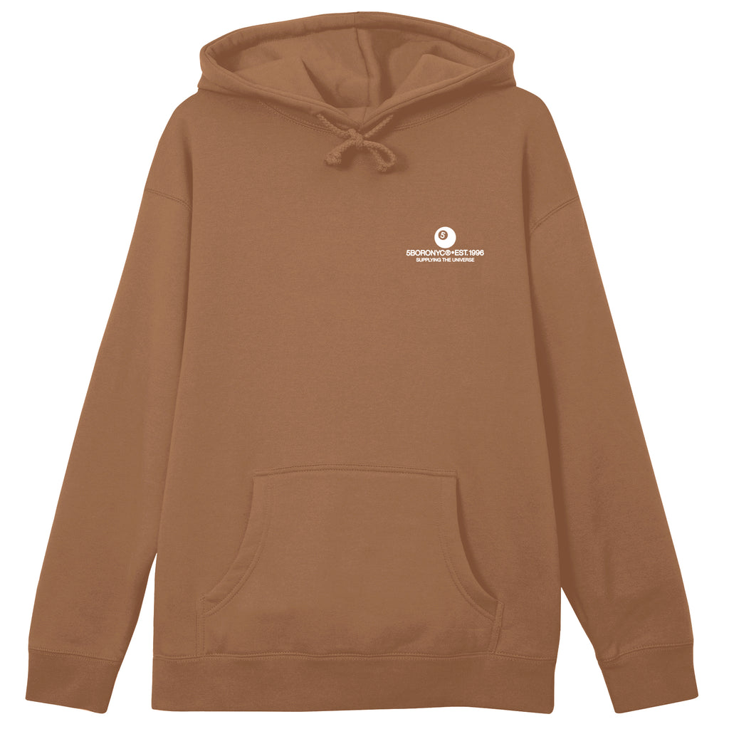 5B Supply Dragon Hoody Saddle Brown & White