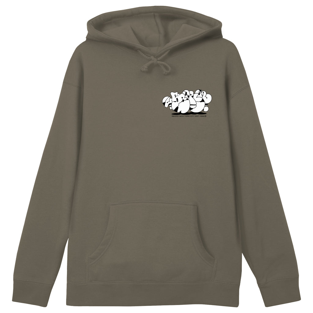 5B X SP-ONE Crackle Hoody Olive / Cool Gray
