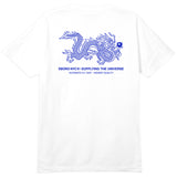 5BORO NYC 5Ball Dragon Tee White & Blue