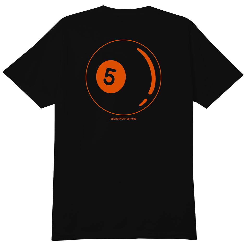 5B 5Ball Tee Black & Orange