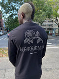 5B Withered Rose Longsleeve Tee  Black & White