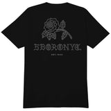 5B Withered Rose Tee  Black & White