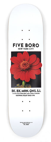 5Boro Flower Seed Red Skateboard Deck