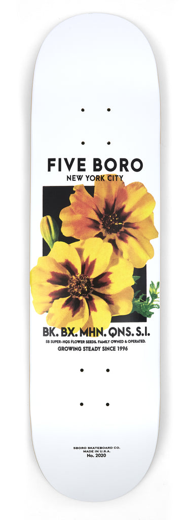 5Boro Flower Seed Yellow Skateboard 